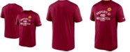 Nike Men's Burgundy Washington Football Team Property Of Legend Performance T-shirt